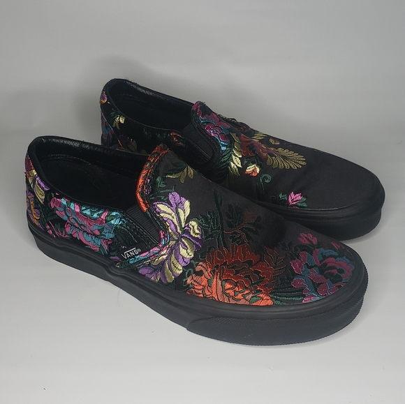 Vans Shoes - Vans Classic Slip-On Festival Satin Black 500714